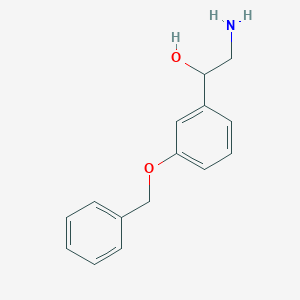 molecular formula C15H17NO2 B3006438 2-Amino-1-[3-(benzyloxy)phenyl]ethan-1-ol CAS No. 62932-74-5