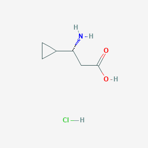 (3R)-3-amino-3-cyclopropylpropanoic acid hydrochloride