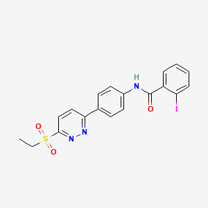 N-(4-(6-(ethylsulfonyl)pyridazin-3-yl)phenyl)-2-iodobenzamide