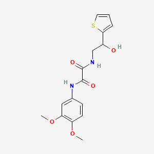 N1-(3,4-dimethoxyphenyl)-N2-(2-hydroxy-2-(thiophen-2-yl)ethyl)oxalamide