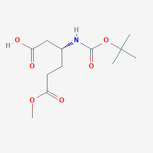 (R)-3-[(tert-Butyloxycarbonyl)amino]hexanedioic acid 6-methyl ester