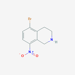 molecular formula C9H9BrN2O2 B3006458 5-溴-8-硝基-1,2,3,4-四氢异喹啉 CAS No. 156694-04-1
