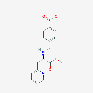 Methyl 4-[[[(2R)-1-methoxy-1-oxo-3-pyridin-2-ylpropan-2-yl]amino]methyl]benzoate