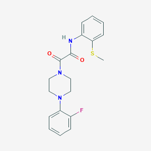 2-(4-(2-fluorophenyl)piperazin-1-yl)-N-(2-(methylthio)phenyl)-2-oxoacetamide
