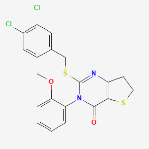 2-((3,4-dichlorobenzyl)thio)-3-(2-methoxyphenyl)-6,7-dihydrothieno[3,2-d]pyrimidin-4(3H)-one