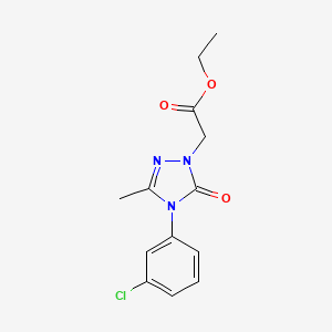 ethyl 2-[4-(3-chlorophenyl)-3-methyl-5-oxo-4,5-dihydro-1H-1,2,4-triazol-1-yl]acetate