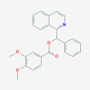 Isoquinolin-1-yl(phenyl)methyl 3,4-dimethoxybenzoate