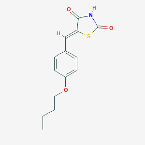molecular formula C14H15NO3S B300649 (Z)-5-(4-butoxybenzylidene)thiazolidine-2,4-dione 