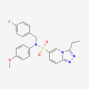 3-ethyl-N-(4-fluorobenzyl)-N-(4-methoxyphenyl)[1,2,4]triazolo[4,3-a]pyridine-6-sulfonamide