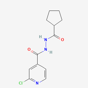 molecular formula C12H14ClN3O2 B3006502 2-chloro-N'-cyclopentanecarbonylpyridine-4-carbohydrazide CAS No. 1797547-60-4