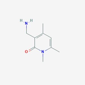 3-(Aminomethyl)-1,4,6-trimethylpyridin-2-one