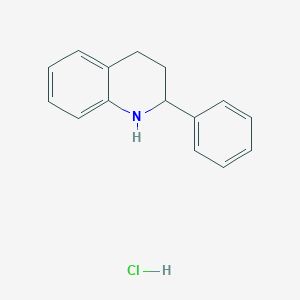 molecular formula C15H16ClN B3006519 2-Phenyl-1,2,3,4-tetrahydroquinoline hydrochloride CAS No. 108716-07-0