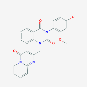 3-(2,4-dimethoxyphenyl)-1-((4-oxo-4H-pyrido[1,2-a]pyrimidin-2-yl)methyl)quinazoline-2,4(1H,3H)-dione