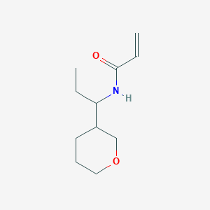 molecular formula C11H19NO2 B3006554 N-[1-(Oxan-3-yl)propyl]prop-2-enamide CAS No. 2284672-21-3