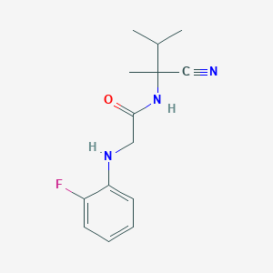 N-(1-cyano-1,2-dimethylpropyl)-2-[(2-fluorophenyl)amino]acetamide