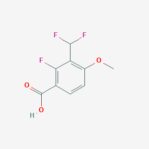 molecular formula C9H7F3O3 B3006581 3-(Difluoromethyl)-2-fluoro-4-methoxybenzoic acid CAS No. 2248416-80-8