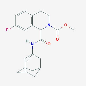 methyl 1-((3s,5s,7s)-adamantan-1-ylcarbamoyl)-7-fluoro-3,4-dihydroisoquinoline-2(1H)-carboxylate