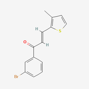 (2E)-1-(3-bromophenyl)-3-(3-methylthiophen-2-yl)prop-2-en-1-one