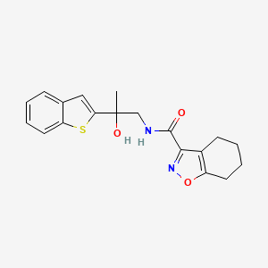 N-(2-(benzo[b]thiophen-2-yl)-2-hydroxypropyl)-4,5,6,7-tetrahydrobenzo[d]isoxazole-3-carboxamide