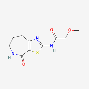 molecular formula C10H13N3O3S B3006658 2-methoxy-N-(4-oxo-5,6,7,8-tetrahydro-4H-thiazolo[5,4-c]azepin-2-yl)acetamide CAS No. 1797093-70-9