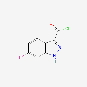 molecular formula C8H4ClFN2O B3006685 6-Fluoro-1H-indazole-3-carbonyl chloride CAS No. 1260790-59-7