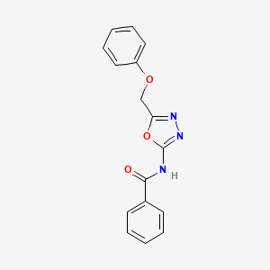 N-(5-(phenoxymethyl)-1,3,4-oxadiazol-2-yl)benzamide