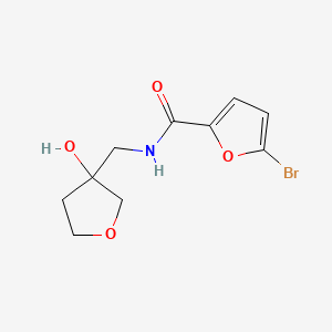 molecular formula C10H12BrNO4 B3006687 5-bromo-N-((3-hydroxytetrahydrofuran-3-yl)methyl)furan-2-carboxamide CAS No. 1693974-49-0