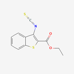 molecular formula C12H9NO2S2 B3006694 Ethyl 3-isothiocyanato-1-benzothiophene-2-carboxylate CAS No. 1334486-78-0