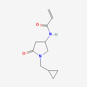 N-[1-(Cyclopropylmethyl)-5-oxopyrrolidin-3-yl]prop-2-enamide