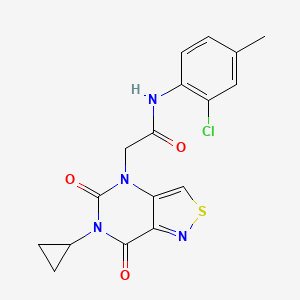 N-(3,4-dimethylbenzyl)-1-[4-(piperidin-1-ylsulfonyl)phenyl]-1H-imidazole-4-carboxamide