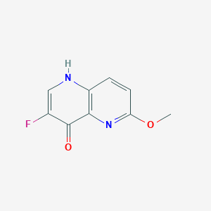 molecular formula C9H7FN2O2 B3006706 3-Fluoro-6-methoxy-1,5-naphthyridin-4-ol CAS No. 1075259-77-6