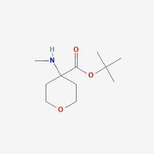 molecular formula C11H21NO3 B3006707 Tert-butyl 4-(methylamino)oxane-4-carboxylate CAS No. 2248331-11-3