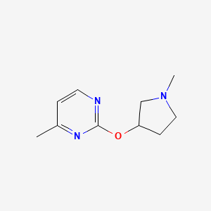 4-Methyl-2-[(1-methylpyrrolidin-3-yl)oxy]pyrimidine