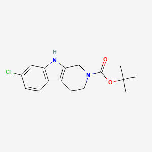 molecular formula C16H19ClN2O2 B3006720 tert-butyl 7-chloro-3,4-dihydro-1H-pyrido[3,4-b]indole-2(9H)-carboxylate CAS No. 606926-47-0