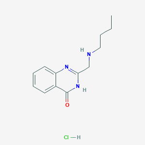 molecular formula C13H18ClN3O B3006730 2-[(丁基氨基)甲基]-3,4-二氢喹唑啉-4-酮盐酸盐 CAS No. 1052540-02-9