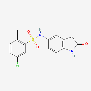5-chloro-2-methyl-N-(2-oxoindolin-5-yl)benzenesulfonamide