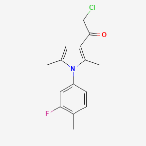 2-chloro-1-[1-(3-fluoro-4-methylphenyl)-2,5-dimethyl-1H-pyrrol-3-yl]ethan-1-one