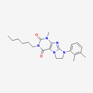 8-(2,3-dimethylphenyl)-3-hexyl-1-methyl-7,8-dihydro-1H-imidazo[2,1-f]purine-2,4(3H,6H)-dione