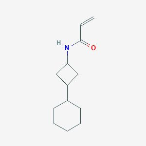 molecular formula C13H21NO B3006762 N-(3-Cyclohexylcyclobutyl)prop-2-enamide CAS No. 2305569-35-9