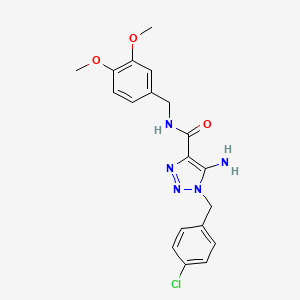 5-amino-1-(4-chlorobenzyl)-N-(3,4-dimethoxybenzyl)-1H-1,2,3-triazole-4-carboxamide