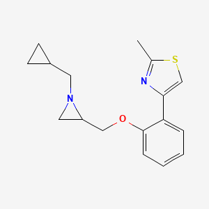 4-[2-[[1-(Cyclopropylmethyl)aziridin-2-yl]methoxy]phenyl]-2-methyl-1,3-thiazole