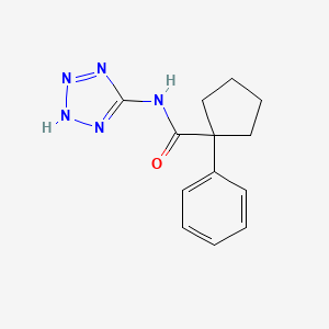 1-phenyl-N-(2H-tetrazol-5-yl)cyclopentane-1-carboxamide