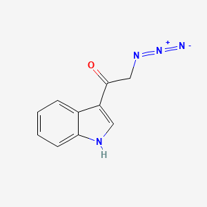 molecular formula C10H8N4O B3006783 2-azido-1-(1H-indol-3-yl)ethanone CAS No. 17380-40-4