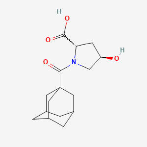 (2S,4R)-1-(adamantane-1-carbonyl)-4-hydroxypyrrolidine-2-carboxylic acid