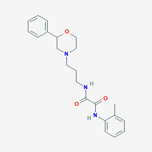 N1-(3-(2-phenylmorpholino)propyl)-N2-(o-tolyl)oxalamide