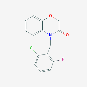 molecular formula C15H11ClFNO2 B3006805 4-(2-chloro-6-fluorobenzyl)-2H-1,4-benzoxazin-3(4H)-one CAS No. 626226-19-5