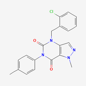 4-(2-chlorobenzyl)-1-methyl-6-(4-methylphenyl)-1H-pyrazolo[4,3-d]pyrimidine-5,7(4H,6H)-dione