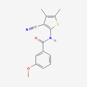 N-(3-cyano-4,5-dimethylthiophen-2-yl)-3-methoxybenzamide