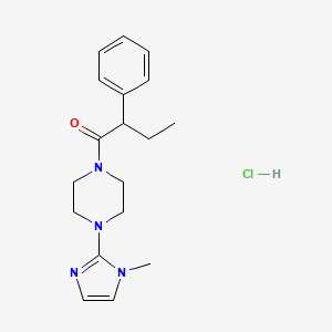 molecular formula C18H25ClN4O B3006817 1-(4-(1-methyl-1H-imidazol-2-yl)piperazin-1-yl)-2-phenylbutan-1-one hydrochloride CAS No. 1327201-34-2