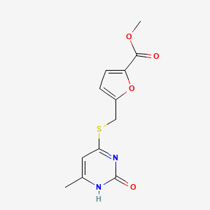 methyl 5-[(6-methyl-2-oxo-1H-pyrimidin-4-yl)sulfanylmethyl]furan-2-carboxylate